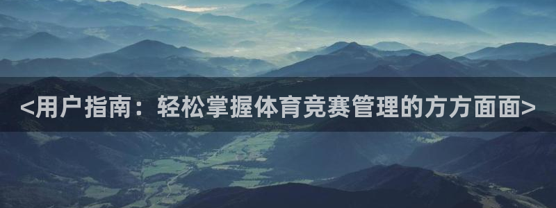 b体育必一运动网页版