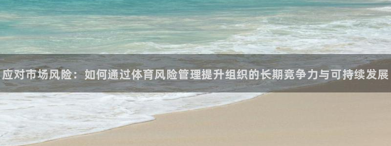 必一体育bsport下载：应对市场风险：如何通过体育风险管理